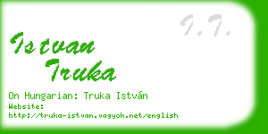 istvan truka business card